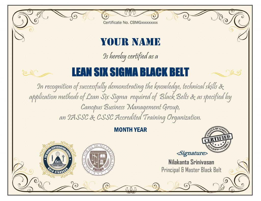 Sample-BB-Certificate(2) | Lean Six Sigma, Six Sigma Certification